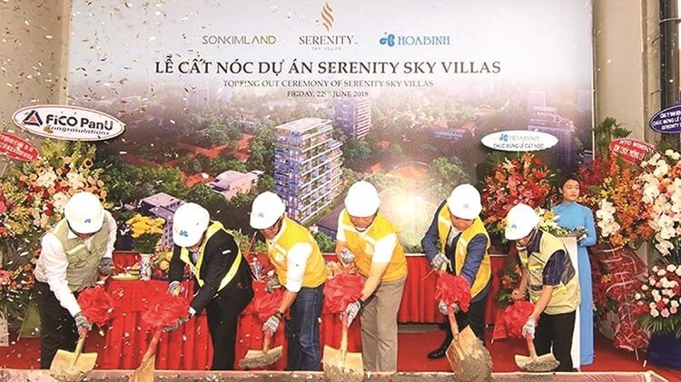Lễ cất nóc dự án Serenity Bất động sản Sky Villas của Sơn Kim Land
